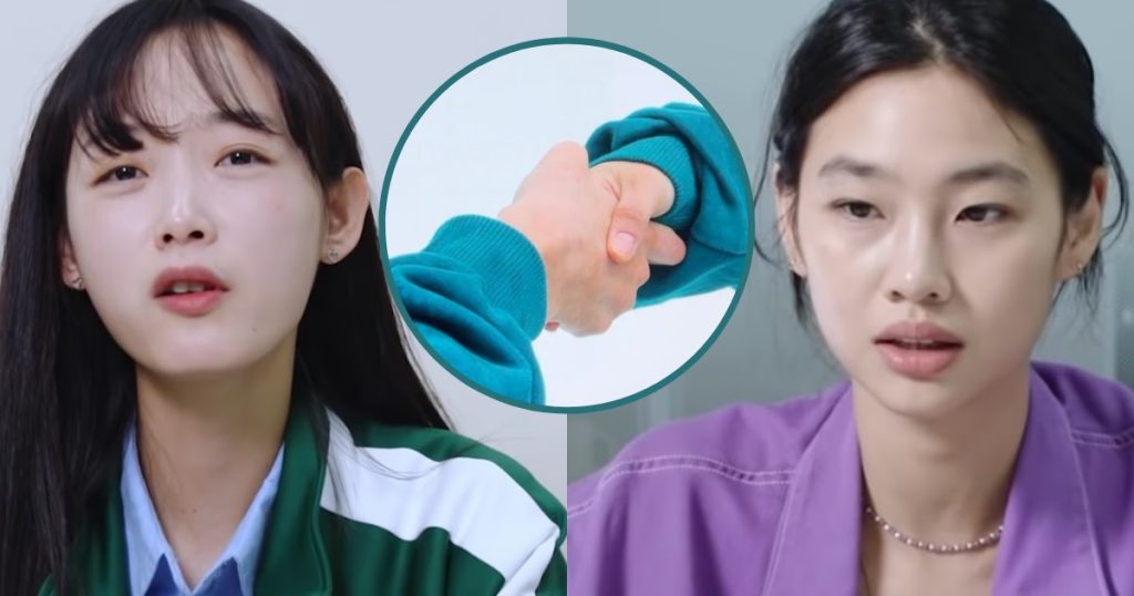 Le secret des coulisses de “Squid Game” va changer la façon dont vous regarderez la première rencontre entre Jung Ho Yeon et Lee Yoo Mi.