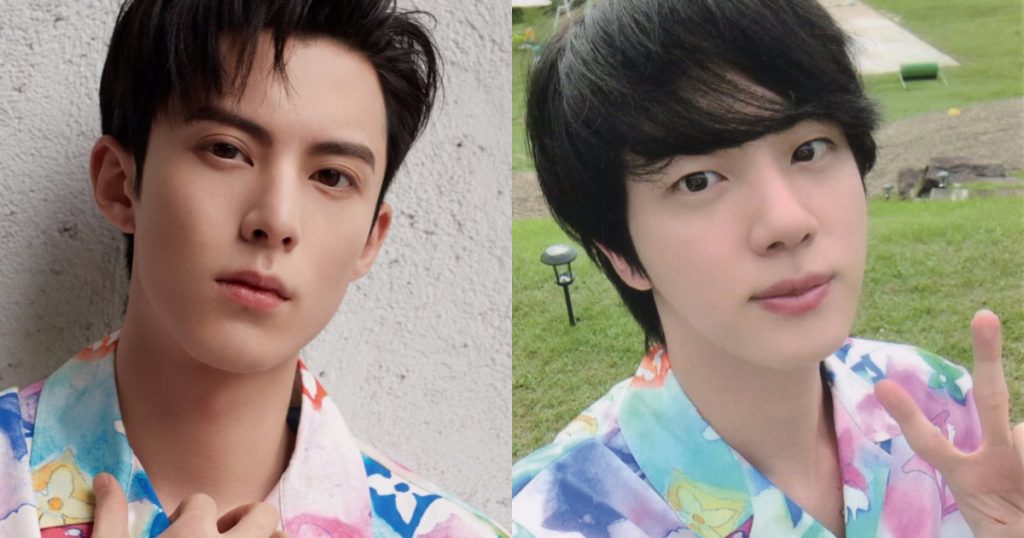 Dylan Wang et Jin de BTS portaient la même chemise mais avaient des vibrations totalement différentes
