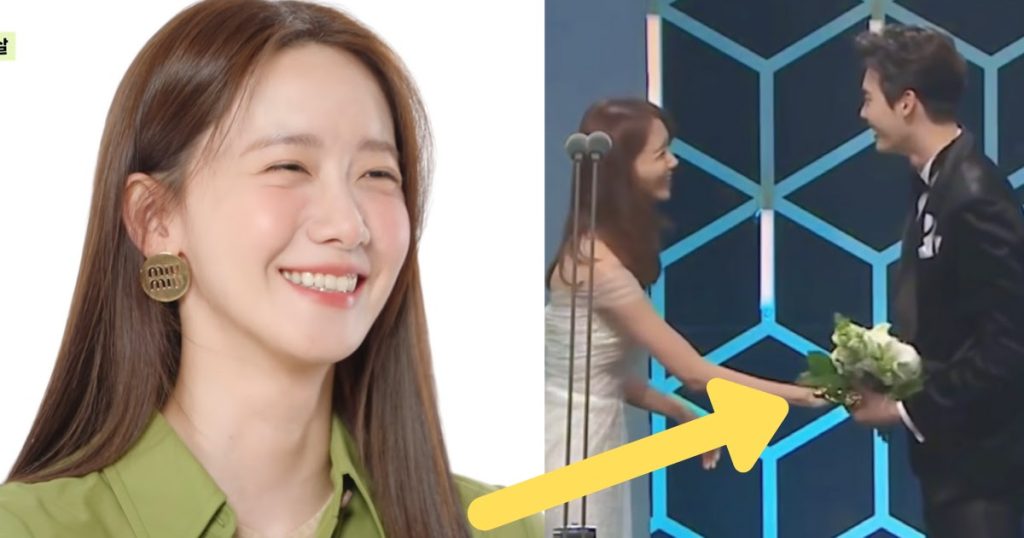 Yoona, de Girls’ Generation, clarifie l’histoire derrière le GIF viral d’elle et de Lee Jong Suk ayant un “moment” sur scène.