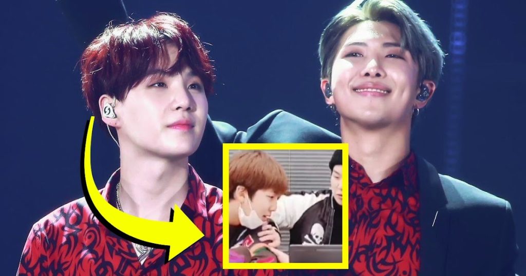 Suga de BTS est fouetté pour les muscles de RM, et nous le sommes aussi.