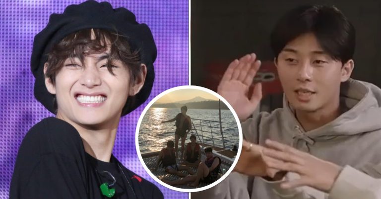 V de BTS a déjà loué un bateau pour l’équipe Wooga, mais Park Seo Joon a trouvé un piège