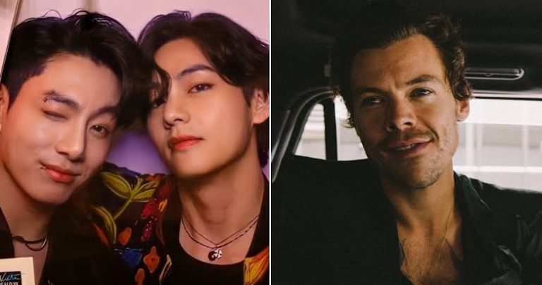 BTS’s V, RM, Jungkook, And Suga Finally Meet Harry Styles, And The Photo Showcases The Members’ Different Personalities