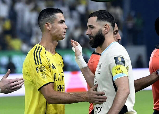 Benzema Sparks Controversy with Instagram Post Featuring Ronaldo After Al-Ittihad Win