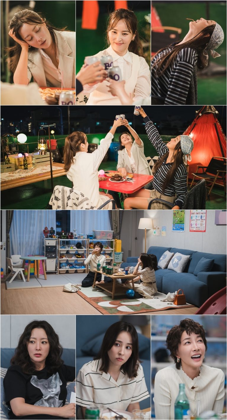 Kim Hee Sun, Han Hye Jin, And Jin Seo Yeon’s Nights Over Drinks Reflect The Gap Between Their 20s And 40s In “No Next Life”