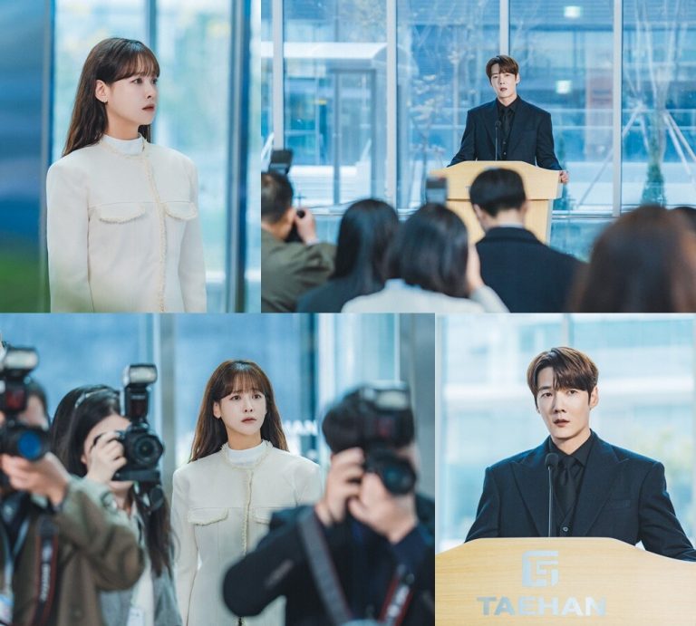 Choi Jin Hyuk Holds A Press Conference To Protect Oh Yeon Seo In “Positively Yours”
