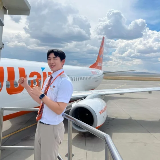 Former MYTEEN Idol Choi Eunsu Now Working as Flight Attendant for Jeju Air