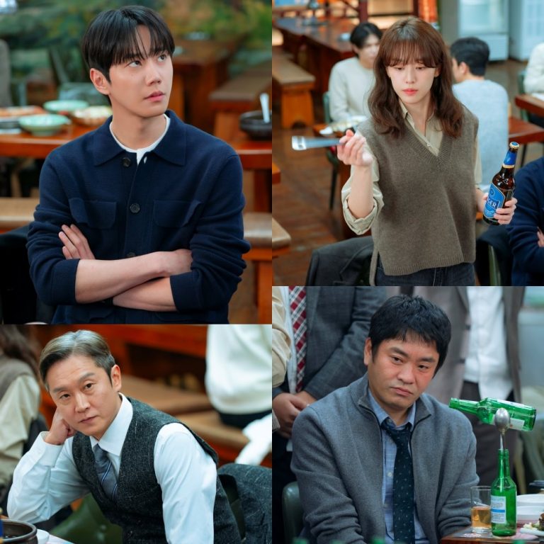 Lee Jun Young Keeps A Disapproving Eye On Lee Ju Myoung At Team Dinner In “Reborn Rookie”